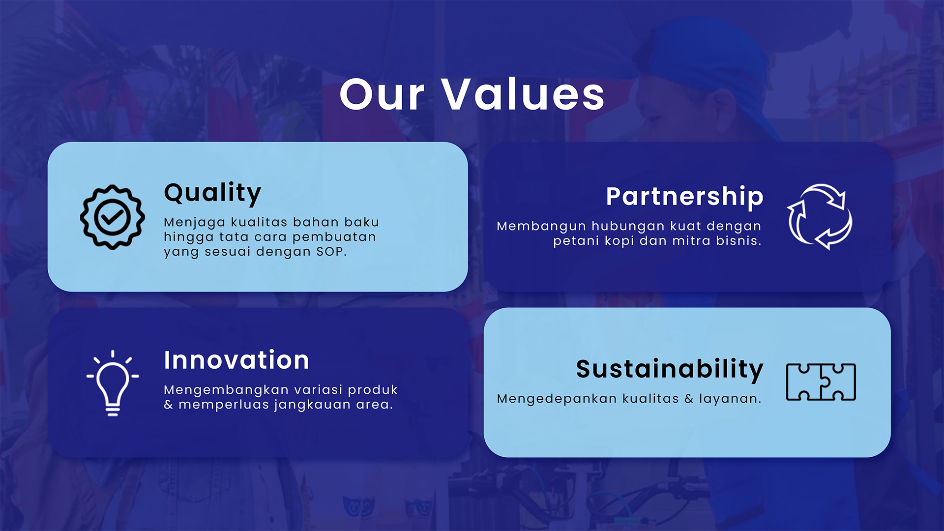 Our Values Barista Corner